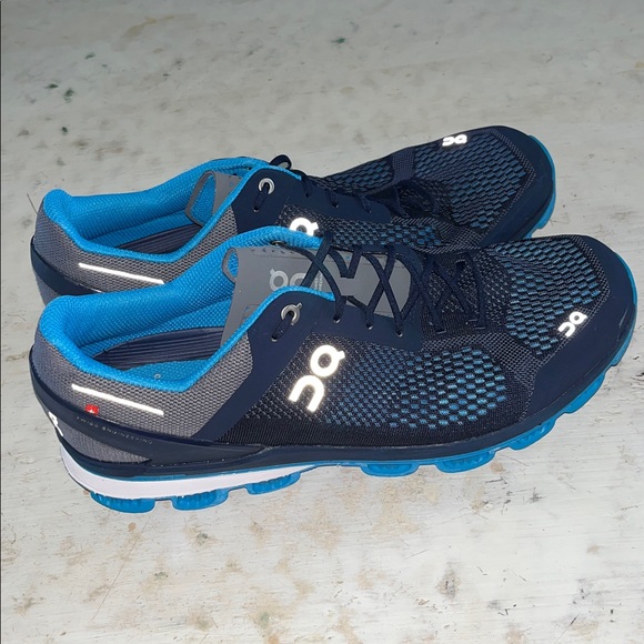 On Running Other - On Running Mens Cloudsurfer Mesh Midnight Malibu Trainers | size 12
